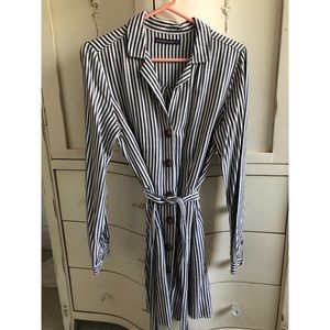 Abercrombie blue striped dress